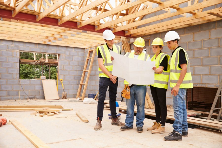 Contractors looking at A1 plans